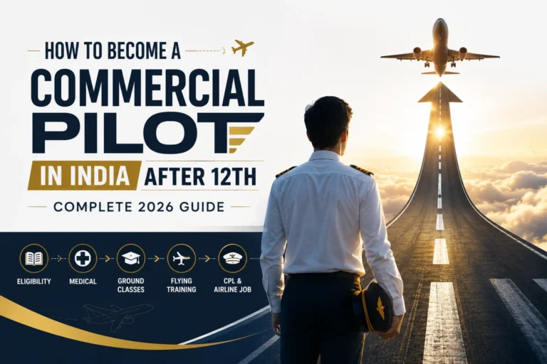How to Become a Commercial Pilot in India After 12th — Complete 2026 Guide