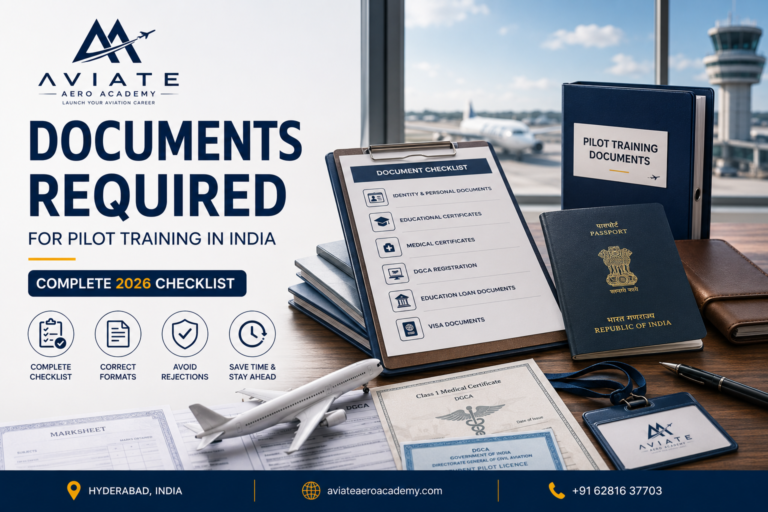 Documents Required for Pilot Training in India — Complete 2026 Checklist