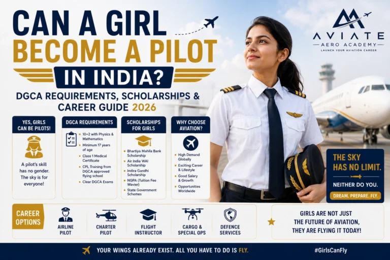 Can a Girl Become a Pilot in India? DGCA Requirements, Scholarships & Career Guide 2026