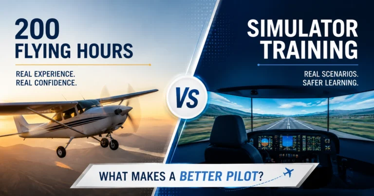 200 flying hours vs simulator training for better pilot training